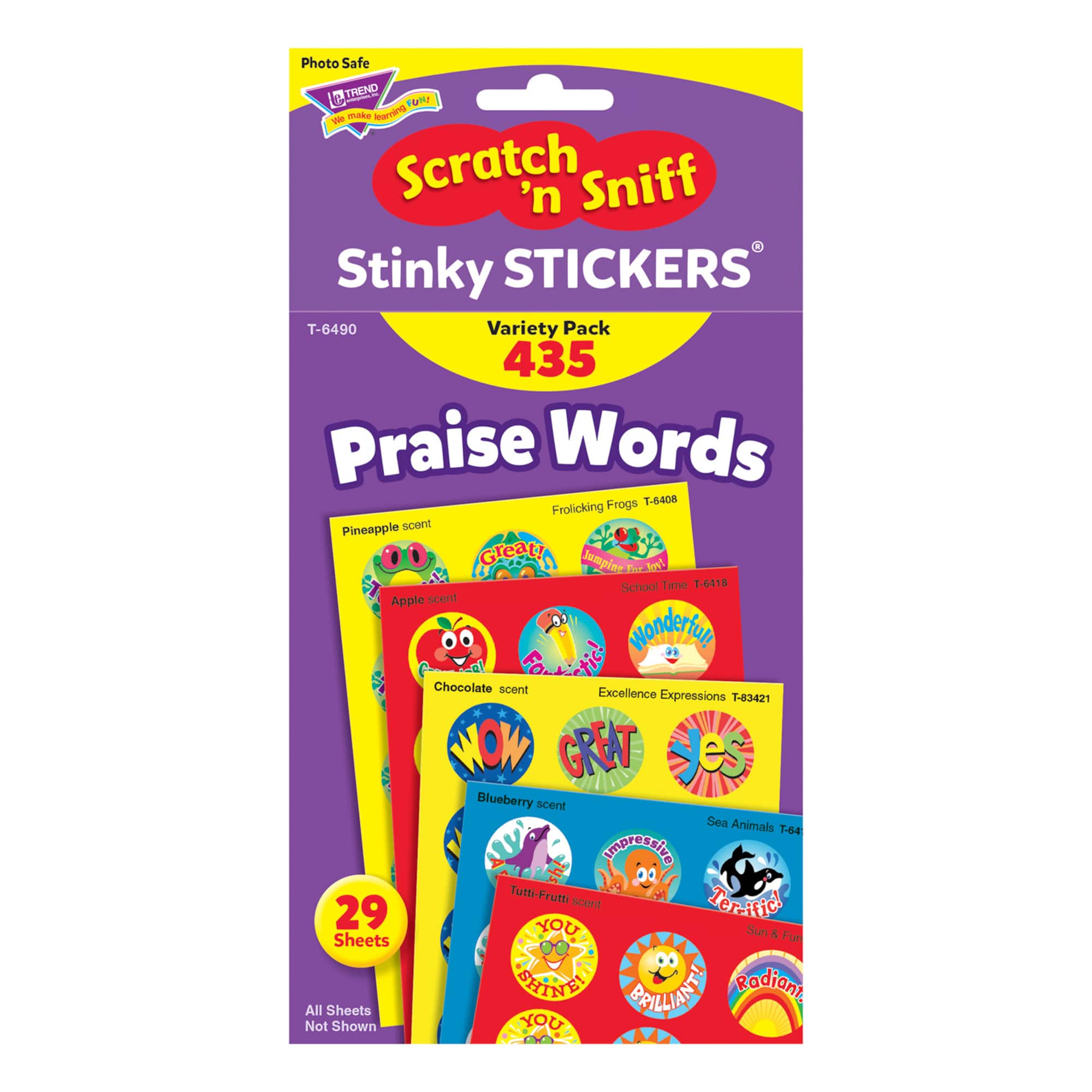 Trend Enterprises® Praise Words Stinky Stickers® 2 Packs of 435